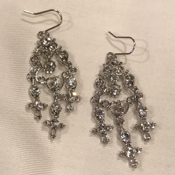 Nordstrom Jewelry - Silver/CZ Chandelier Earrings